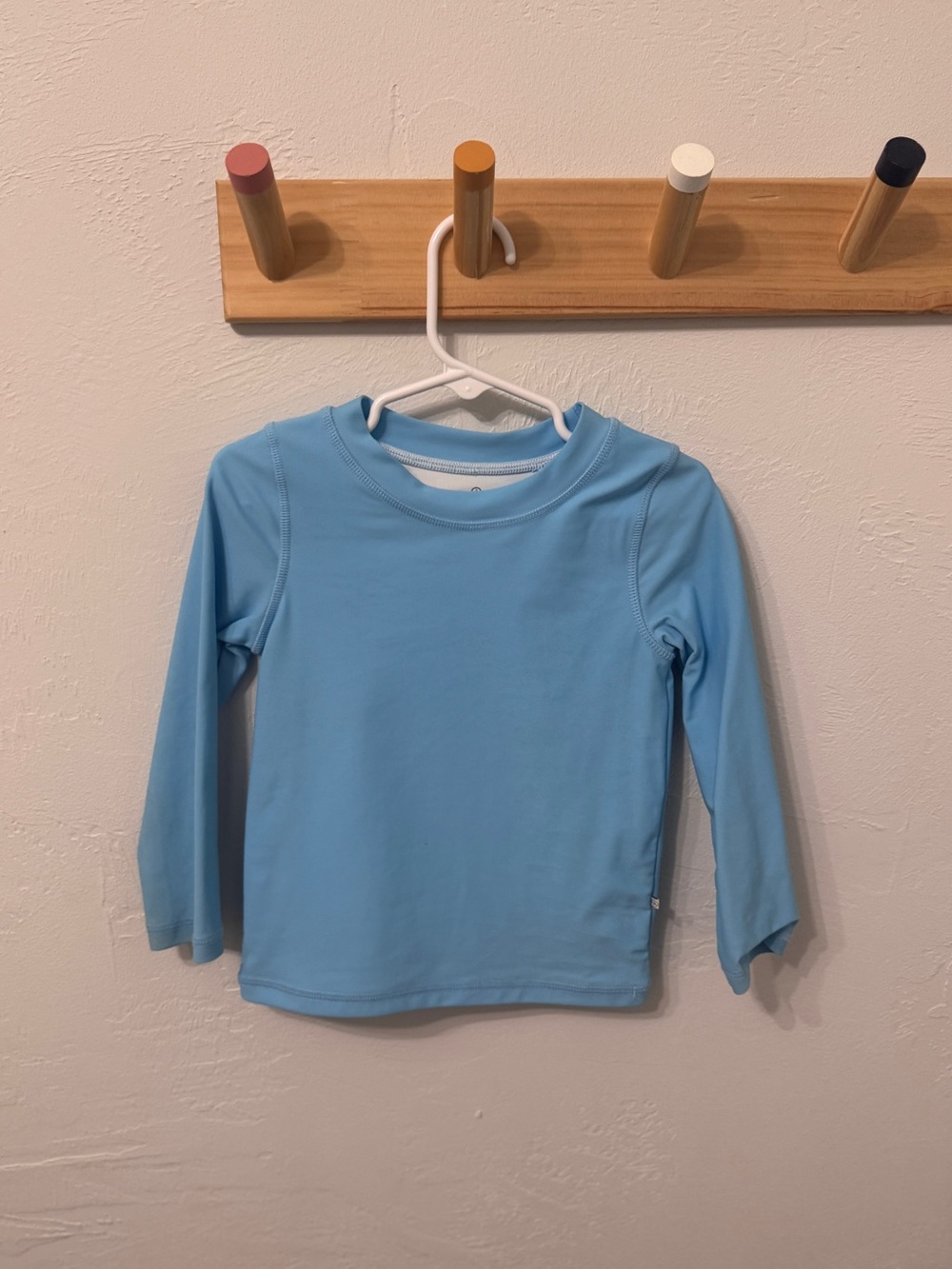 Kids Long Sleeve Rashguard Swim Shirt Caden Lane 2T - Light Blue worn once